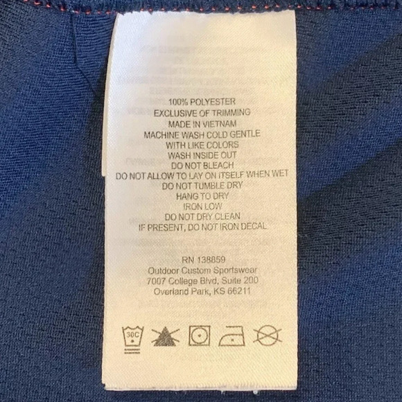 Columbia Men's Washington Senators Shotgun 1/4 Zip Long‎ Sleeve Pullover Size M - Picture 9 of 13